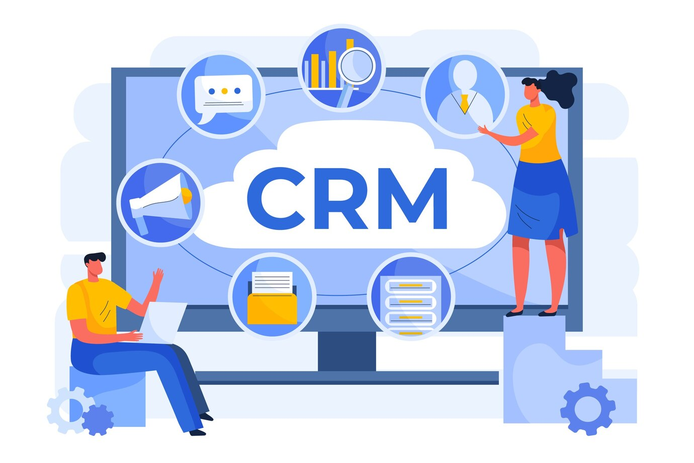CRM - Customer Relationship Management stack of aakshauhini